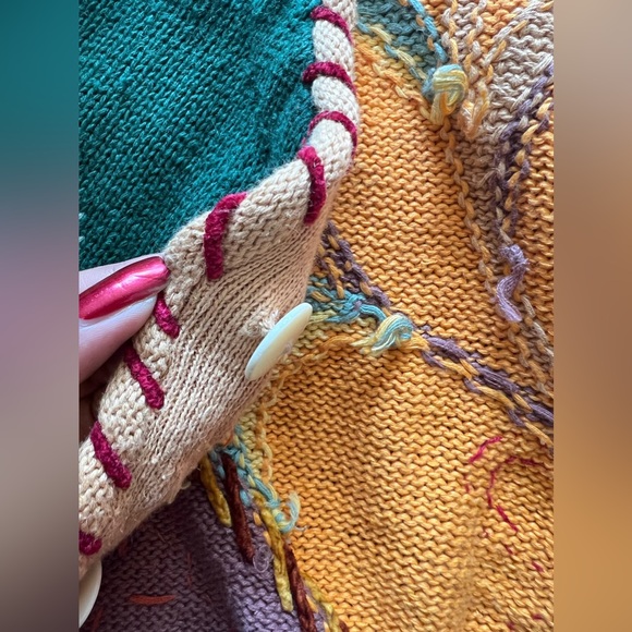 Vintage 80โs Berek Fall Harvest / Thanksgiving Cardigan Sweater L ๐๐๐ฆ - Picture 7 of 7